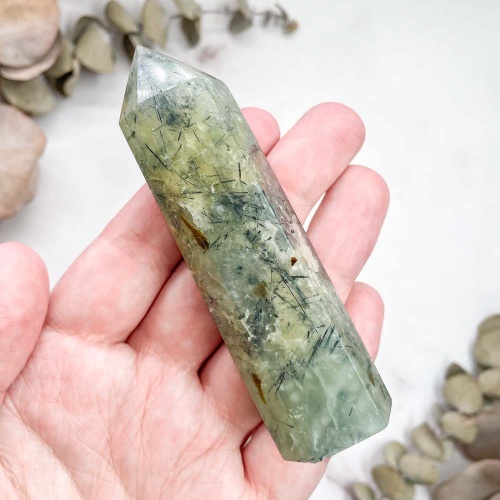 Столбик из пренита с эпидотом