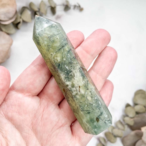 Столбик из пренита с эпидотом