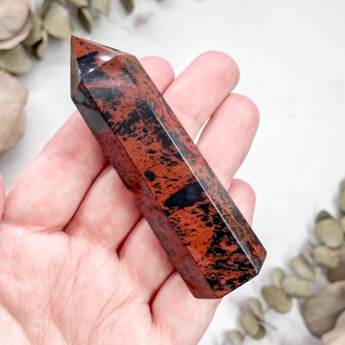 Столбик из обсидиана махагонового