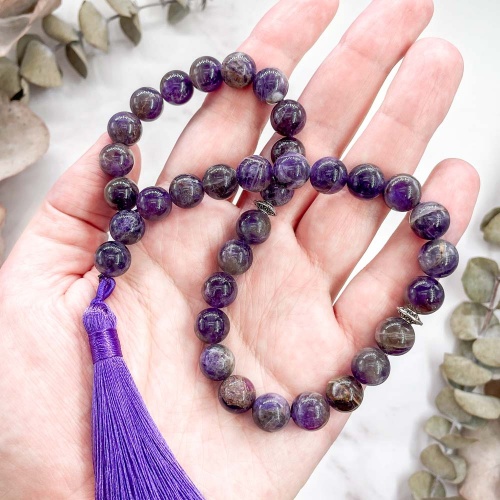 Четки из аметиста 33 бусины