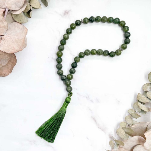 Четки из серпентина 33 бусины