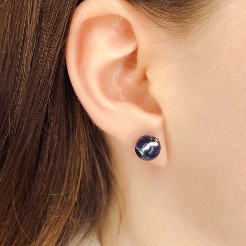 Пусеты из содалита