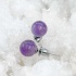 Пусеты из аметиста