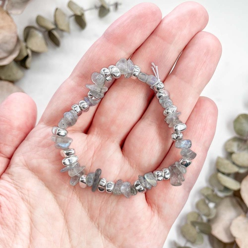 Браслет из лабрадора (лабрадорита)