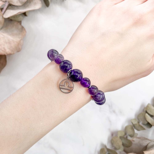 Браслет для Весов из аметиста