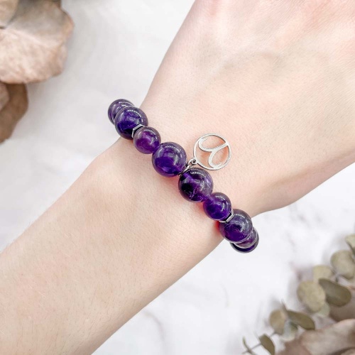 Браслет для Овна из аметиста