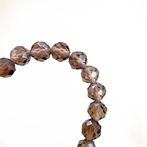 Чокер из кварца дымчатого "Раухтопаза" (облученного) (огранка)