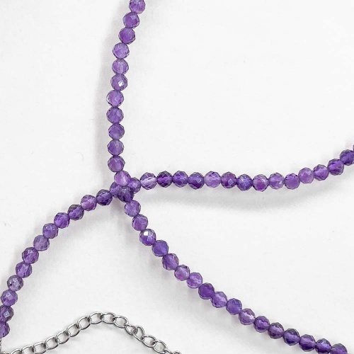 Чокер из аметиста (огранка)