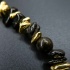 Колье из обсидиана золотистого и шерла с геметином