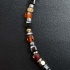 Браслет из обсидиана радужного и гессонита с геметином