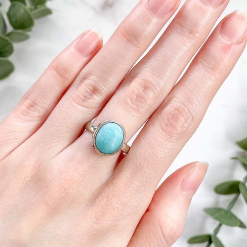Кольцо с амазонитом