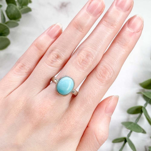 Кольцо с амазонитом