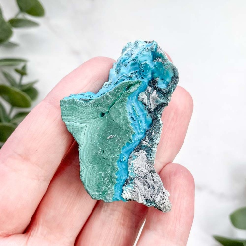 Малахит с хризоколлой