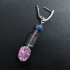 Серьги из чароита, кианита, флюорита и геметина