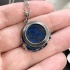 Кулон круглый "дракон" из лазурита