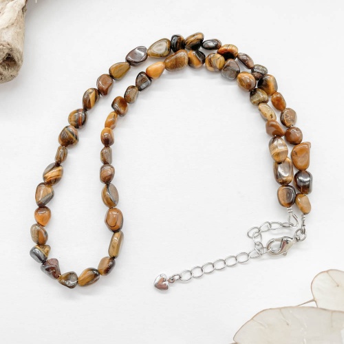 Бусы из тигрового глаза