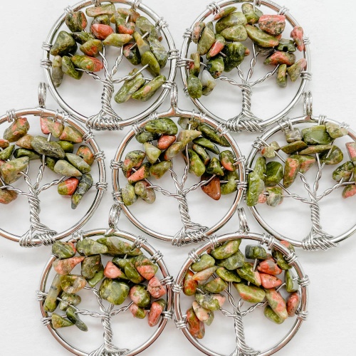 Кулон дерево из унакита