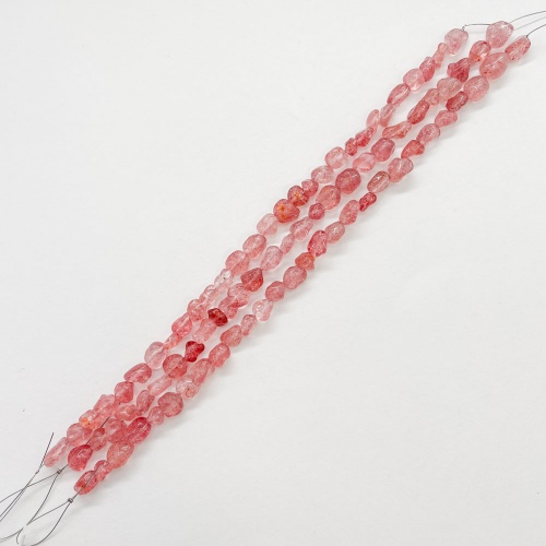 Бусины из авантюрина красного (тонированного)