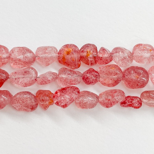 Бусины из авантюрина красного (тонированного)