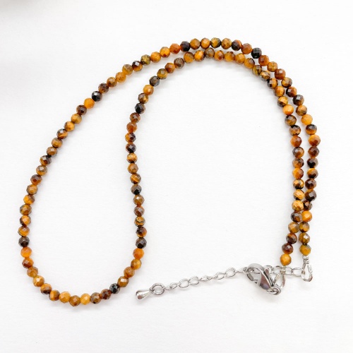 Чокер из тигрового глаза (огранка)