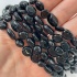 Бусины из шерла (чёрного турмалина)