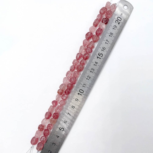 Бусины из авантюрина красного