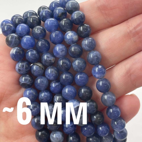 Бусины из содалита