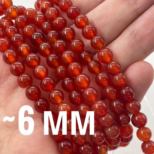 Бусины из сердолика
