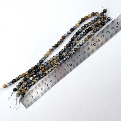 Бусины из опала мохового