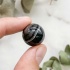 Шар из агата чёрного (тонированного)