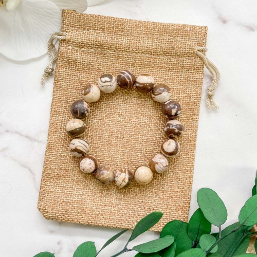 Браслет из яшмы "Капучино"