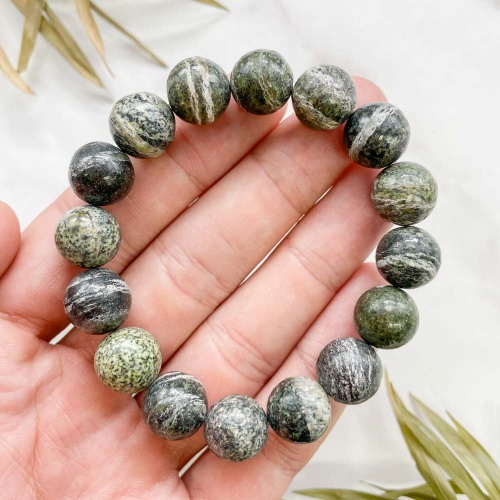 Браслет из хризотила в серпентине (змеевика)