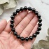 Браслет из шерла (чёрного турмалина)