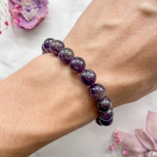 Браслет из аметиста черничного