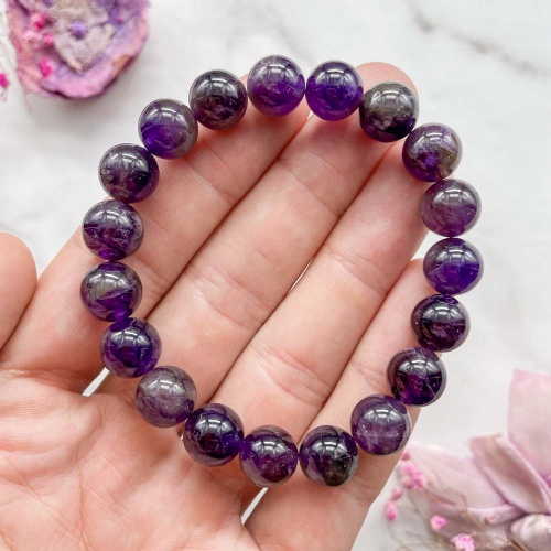 Браслет из аметиста черничного
