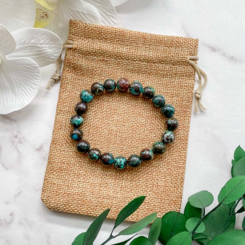 Браслет из хризоколлы