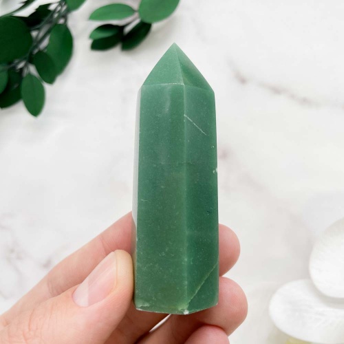 Столбик из авантюрина зелёного