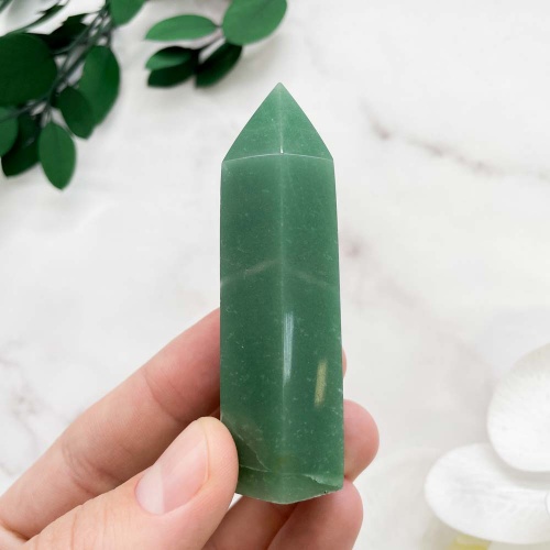 Столбик из авантюрина зелёного