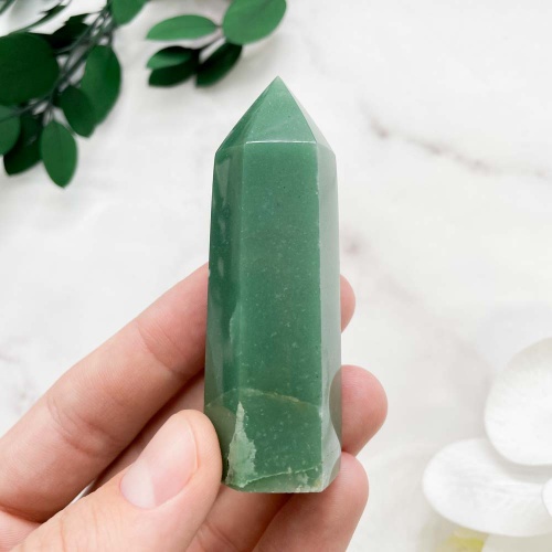 Столбик из авантюрина зелёного