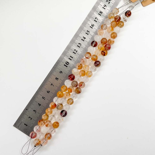 Бусины из кварца ожелезнённого