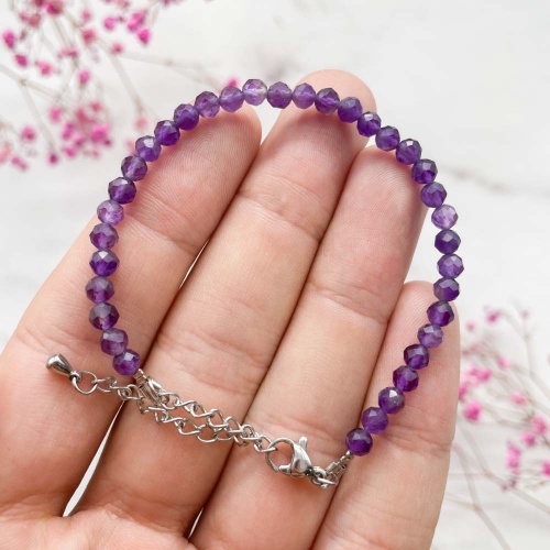 Браслет из аметиста (огранка)