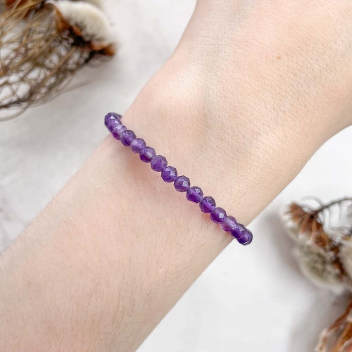 Браслет из аметиста (огранка)