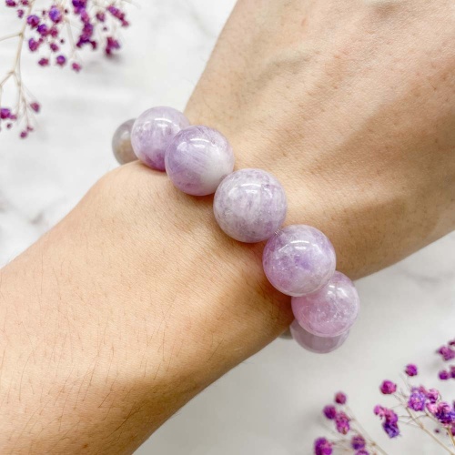 Браслет из аметиста лавандового