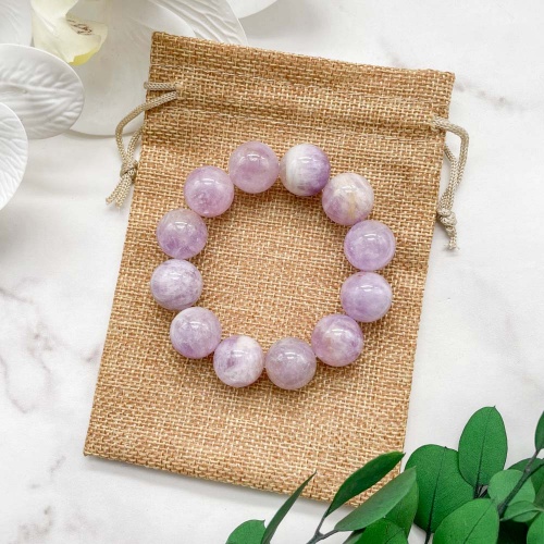 Браслет из аметиста лавандового
