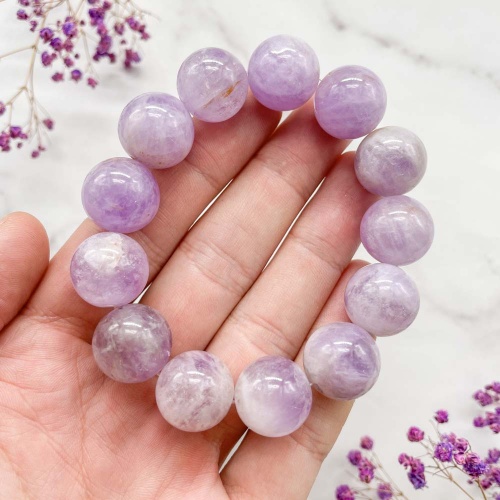 Браслет из аметиста лавандового