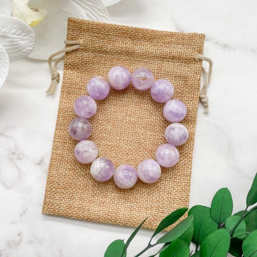 Браслет из аметиста лавандового