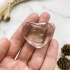 Сердце из кварца дымчатого (облученного) "раухтопаза"