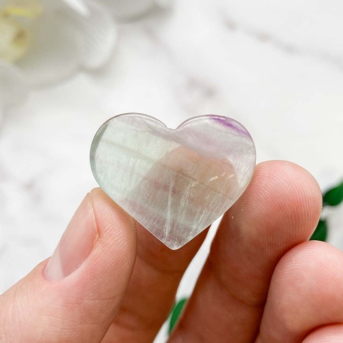 Сердечко из флюорита