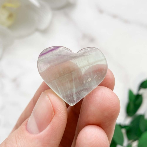 Сердечко из флюорита