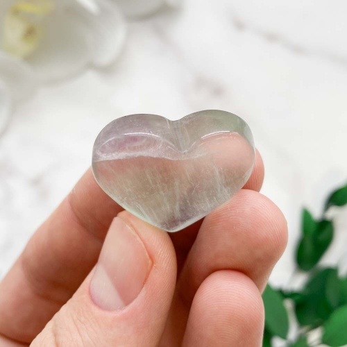 Сердечко из флюорита